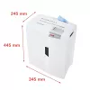 HSM shredstar X6pro distruggidocumenti, 2 x 15 mm + meccanismo di taglio CD separato