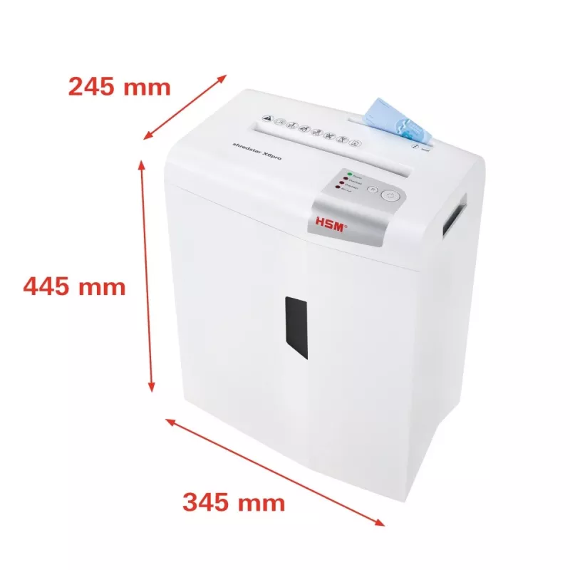 HSM shredstar X6pro distruggidocumenti, 2 x 15 mm + meccanismo di taglio CD separato