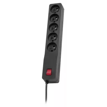 Prolunga elettrica Lestar 3 m per interni nero con interruttore on/off e spia di controllo, 230 V AC, 10 A