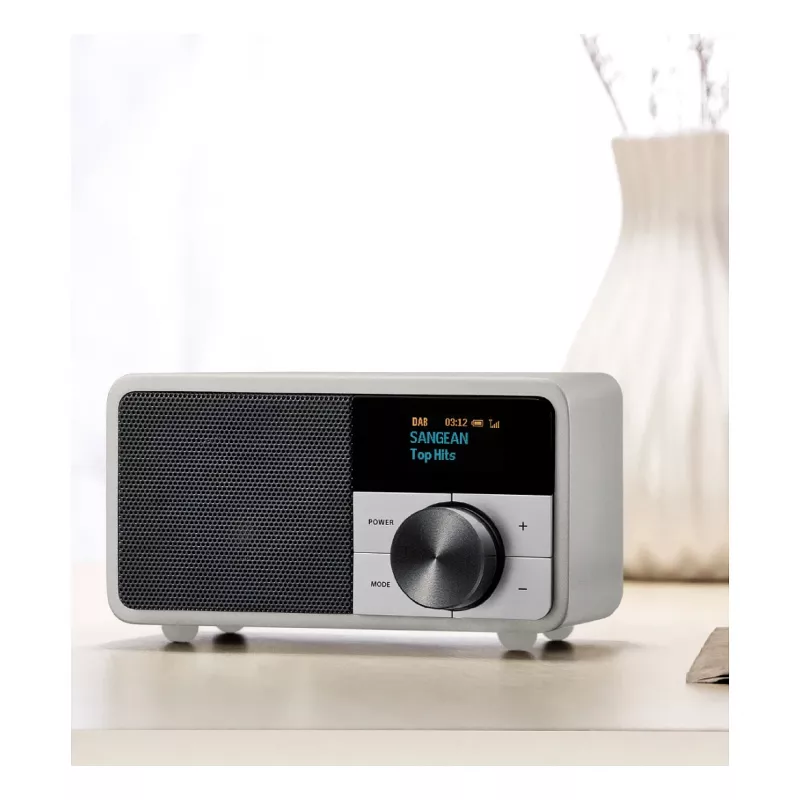 Radio da tavolo Sangean DDR-7 Glacier Silver con sintonizzatore digitale e Bluetooth