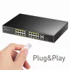 Cudy FS1018PS1 switch di rete 18 porte Fast Ethernet PoE