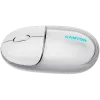 Mouse CANYON OnClick 24 BT/ wireless trasparente/bianco