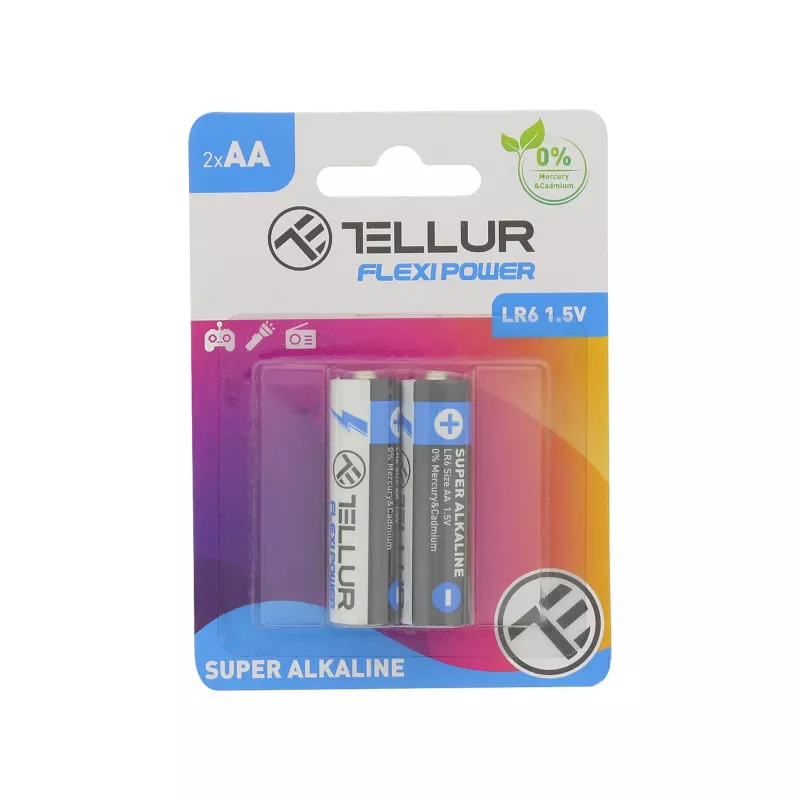 Batteria Tellur AA LR6 1,5 V – confezione da 2 (TLL158541)