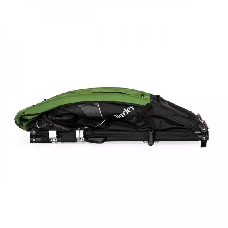 Trasportino per cani BURLEY Tail Wagon BU-947108 — trasportino morbido per cani, nero/verde