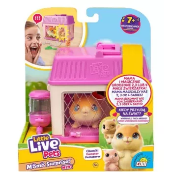 Giocattolo interattivo Cobi Little Live Pets Mama Surprise Mini Hamster MO-26626, piccola figura da collezione