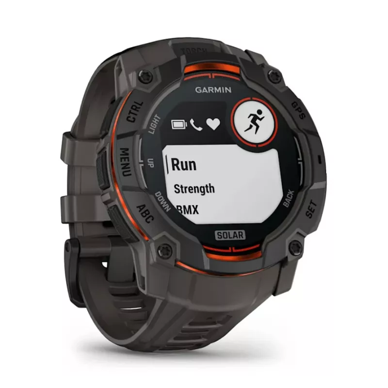 Garmin Instinct 3 Solar Smartwatch GPS 1,3 pollici MIP 176x176 Touchscreen Nero