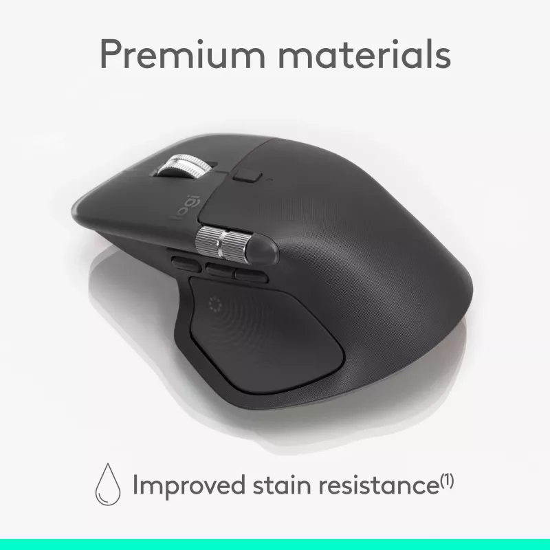 Logitech MX Master 4 for Business mouse – wireless + Bluetooth, 8000 DPI, grafite | Logitech