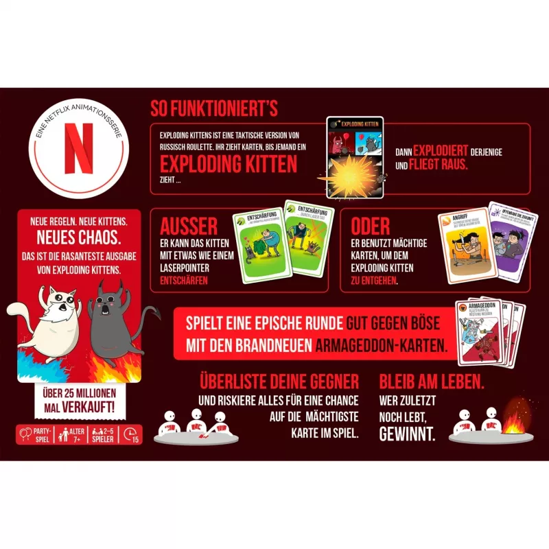 Exploding Kittens - Buono contro Cattivo, gioco di carte