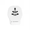 Adattatore da viaggio da parete GEMBIRD TPA-1A2C20-02-W 20W — 1xUSB-A + 2xUSB-C, spina tipo G, 100–250 V, bianco