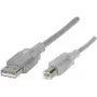 Cavo USB Renkforce RF-4538146 5 m USB 2.0 USB A USB B trasparente (RF-4538146)