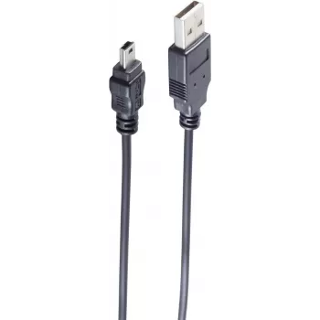 Cavo USB ShiverPeaks BS14-16025 1m USB A Mini-USB B nero