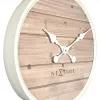 NeXtime orologio 3134wi Plank, Ø50 cm, da parete, bianco