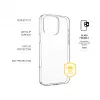Cover posteriore FIXED AntiUV per Apple iPhone 16 Pro Max, TPU trasparente