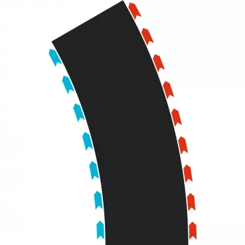 Carrera HYBRID Curves raggio 30° due moduli (50052004)