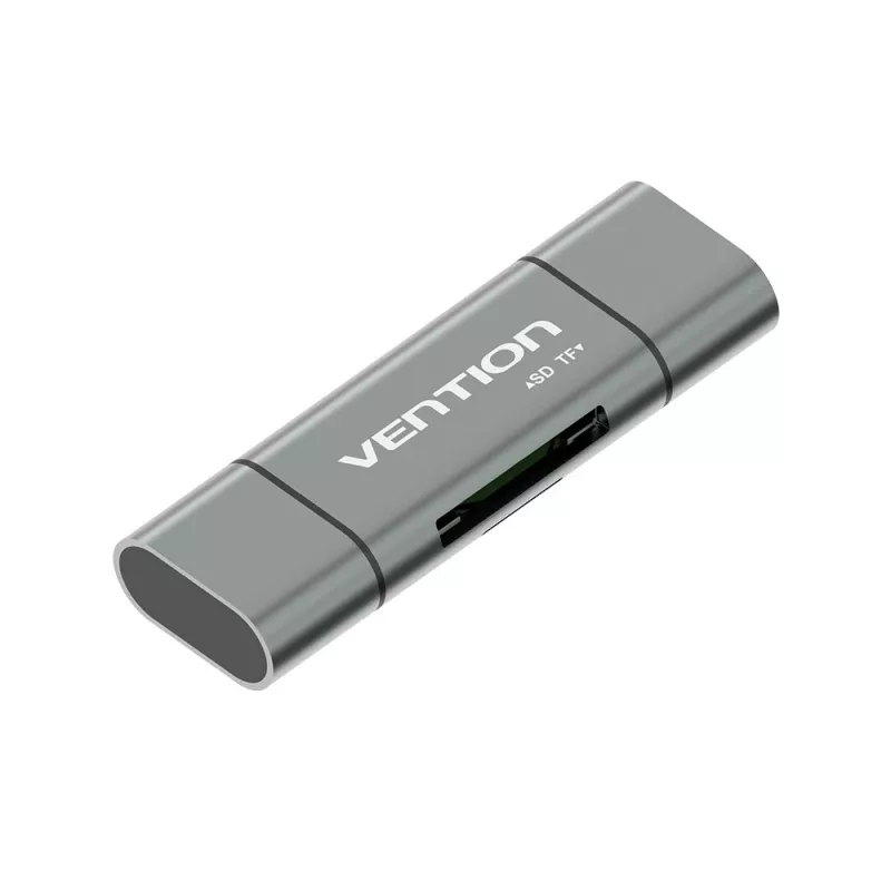 Vention lettore di schede multifunzione USB3.0 grigio metallo Type