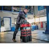 Einhell 4540036 E-Case Bag borsa portautensili di sistema, poliestere, portata 30 kg, nero/rosso