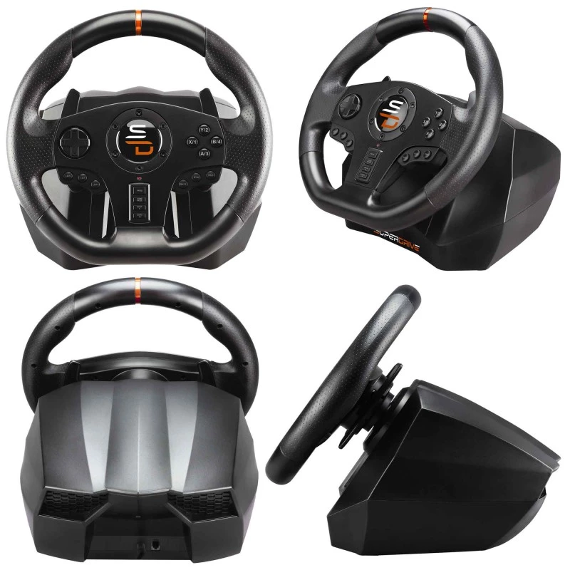 Volante + pedali gaming Subsonic SA5595-PC nero USB