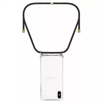 Custodia con collana per telefono Lookabe per iPhone XS Max, oro/nero