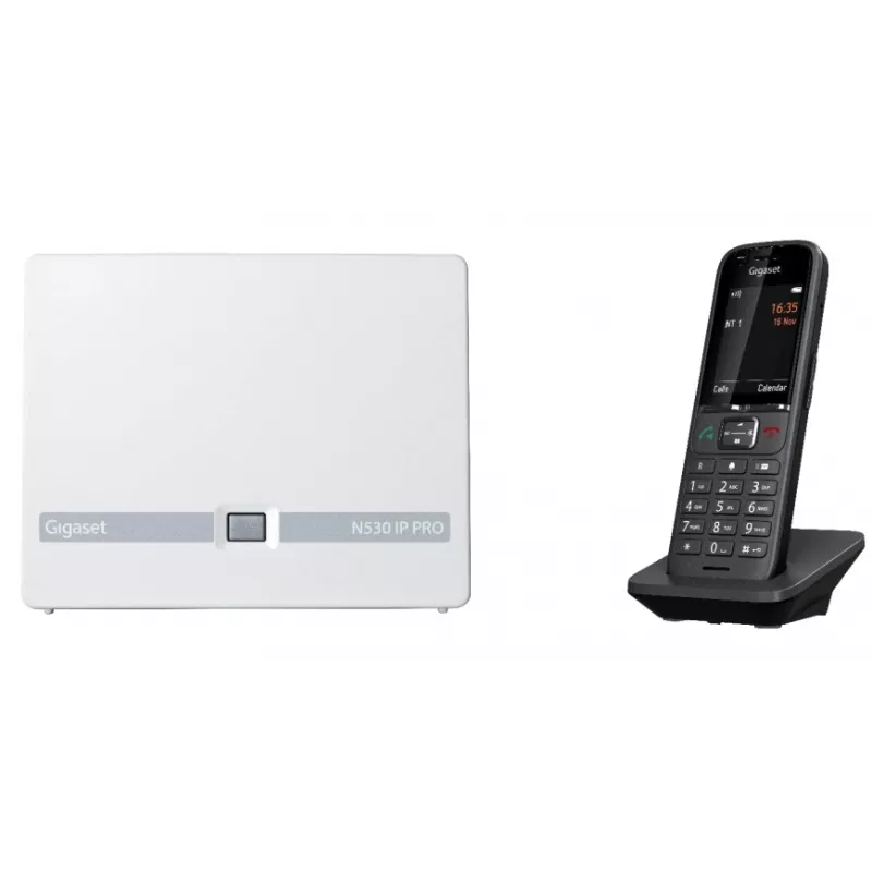 Gigaset N530 IP PRO + S700H PRO telefono DECT identificazione chiamante antracite