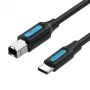Cavo per stampante USB 2.0, connettore maschio Type-C a connettore maschio Type-B, 1 m