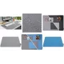 Tappetino per mouse sigel SA203 Eyestyle azzurro/grigio scuro, base antiscivolo, superficie in tessuto