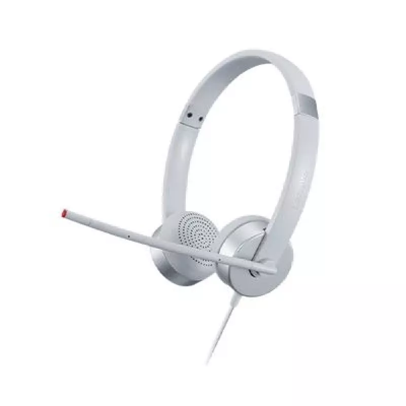Lenovo 100 Cuffie stereo analogiche ufficio/call center argento