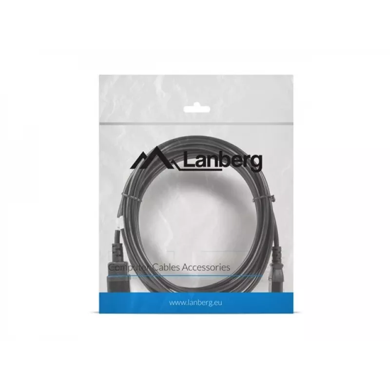 Cavo di alimentazione Lanberg C13-C14 VDE, 5 m distributore di corrente (ca-c13e-11cc-0050-bk)