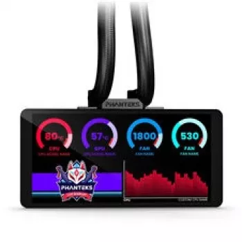 Dissipatore a liquido AiO Phanteks Glacier One 360M25 LCD, display 6