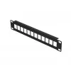 Patch panel Extralink 12 porte UTP 10 pollici case in metallo, nero