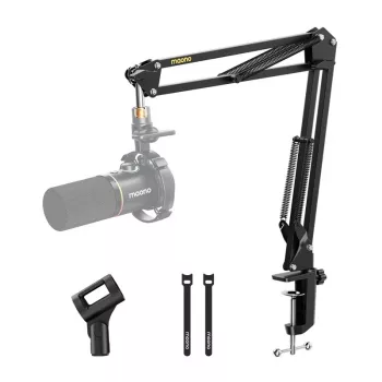 Asta per microfono a boom MAONO B01 (BA20) – base da tavolo, nero, profondità tavolo max 4,5 cm