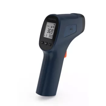 Termometro senza contatto Motorola TE-93 blu frontale batteria AA