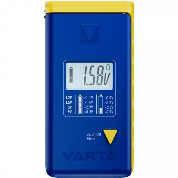 Tester batterie Varta 00893 101 111 LCD digitale dispositivo portatile per AA AAA 9V a bottone