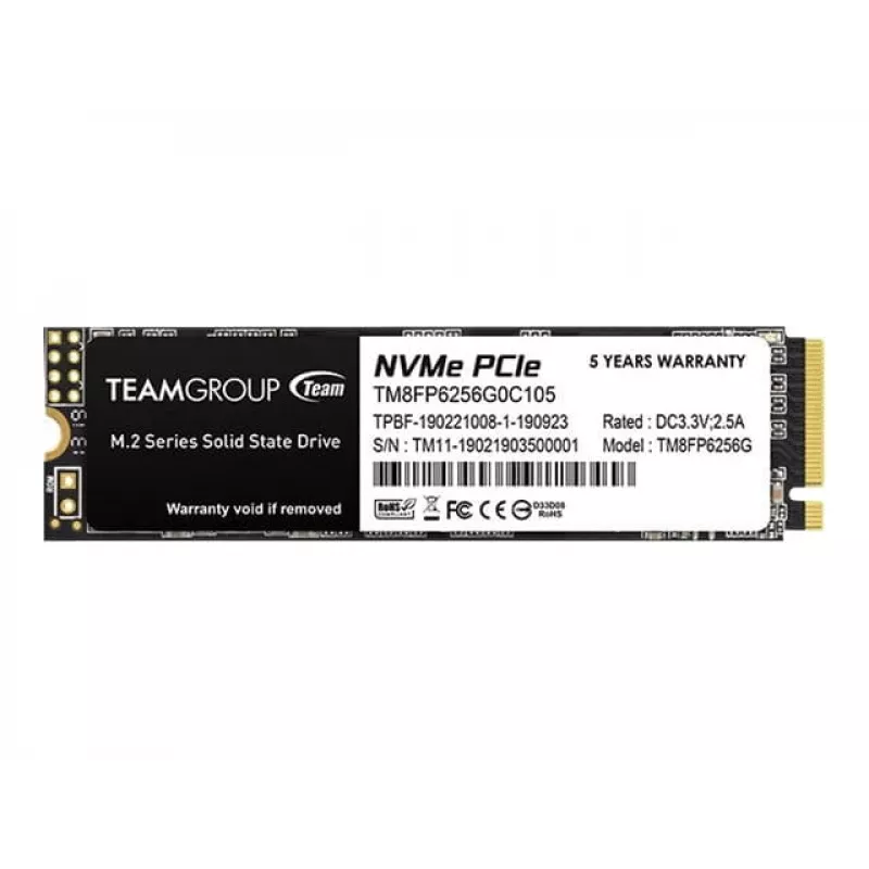 Team Group MP33 - SSD - 256 GB - interno - M.2 2280 - PCIe 3.0 x4 (NVMe)