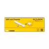 DeLOCK presenter laser USB bianco wireless con ricevitore USB RF Nano
