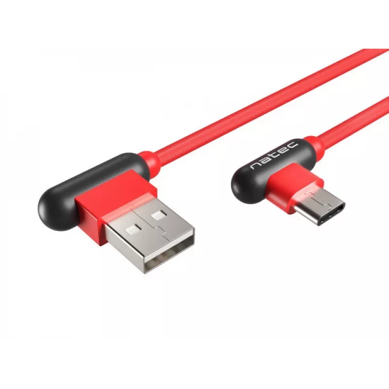 Cavo USB NATEC NKA-1201 USB 2.0 1 m USB A USB C nero rosso
