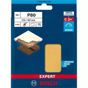 Bosch 2 608 900 892 accessorio levigatura/abrasivo per utensile rotante legno foglio abrasivo