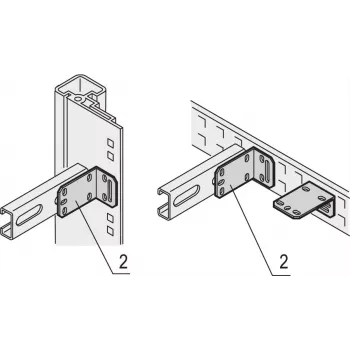 Schroff 21120145 staffa per rack, 4 pz.
