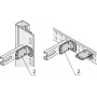Schroff 21120145 staffa per rack, 4 pz.