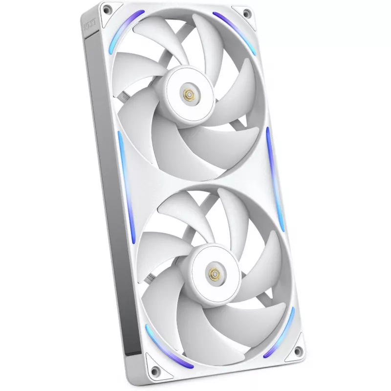 NZXT F280X RF-U28PN-W1 ventola per case RGB da 280 mm, 140 mm, 2400 giri/min, 41 dB, bianca