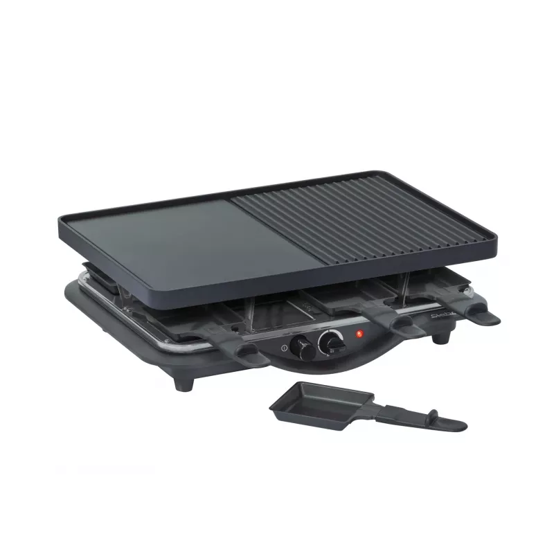Steba RC 28 griglia raclette in ghisa, 1400 W, 8 padelline, nera