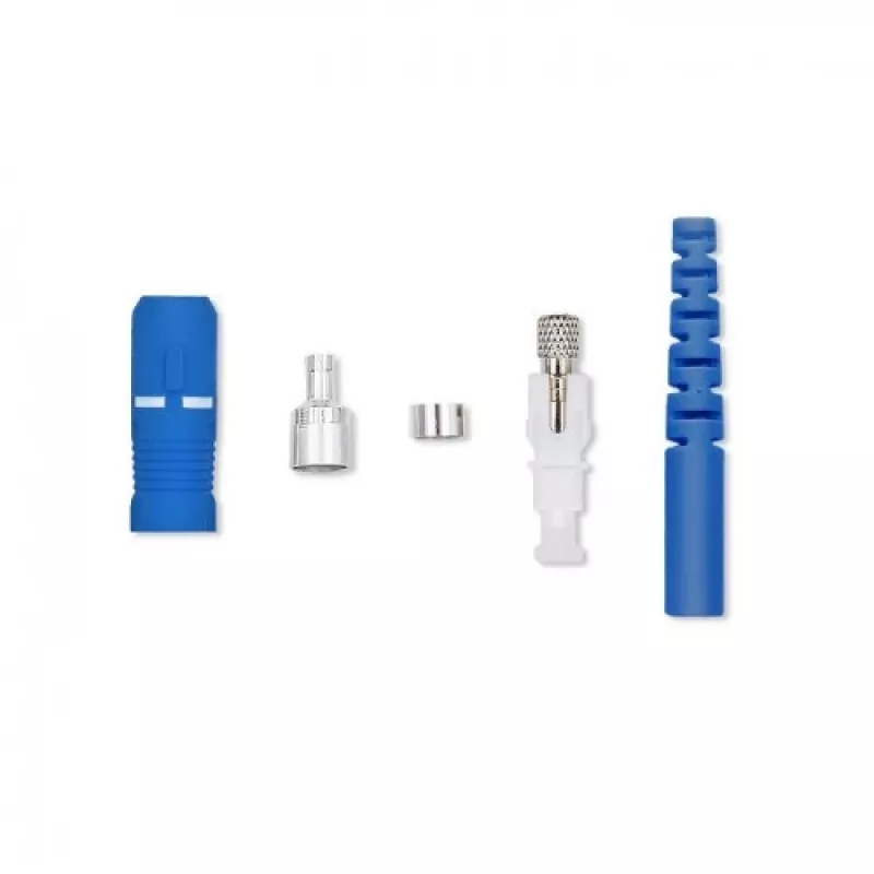 Connettore in fibra ottica SC/PC Qoltec 54430 monomodale blu argento bianco