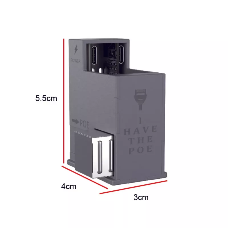 Extralink AT-USBC-JB-V3 | Convertitore PoE per USB-C | 25 W, 10/100 Mbps