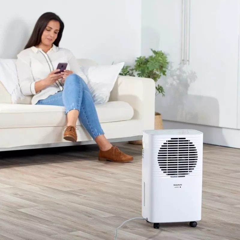 Deumidificatore Taurus DH1201 — serbatoio 2,5 L, 90 m³/h, 210 W, 43 dB, R290
