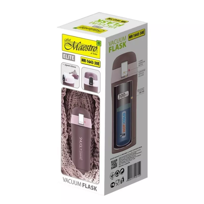 Tazza termica MAESTRO 'SNUGLY' 300 ml marrone