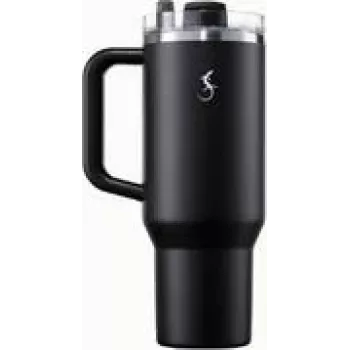 Thermos bicchiere BIG CUP 1,2L, acciaio inox doppia parete isolato sottovuoto, nero