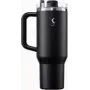 Thermos bicchiere BIG CUP 1,2L, acciaio inox doppia parete isolato sottovuoto, nero
