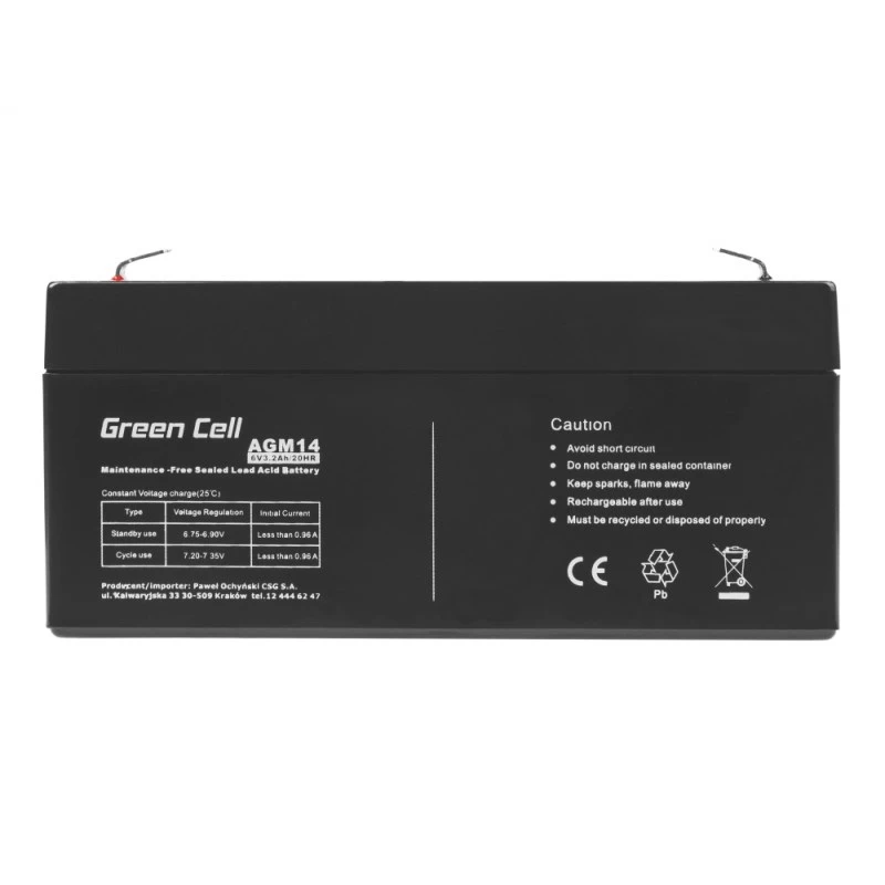 Batteria per UPS al piombo sigillata Green Cell AGM14