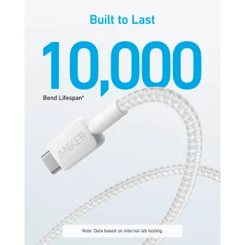 Cavo USB Anker 322 1,8 m USB A USB C bianco