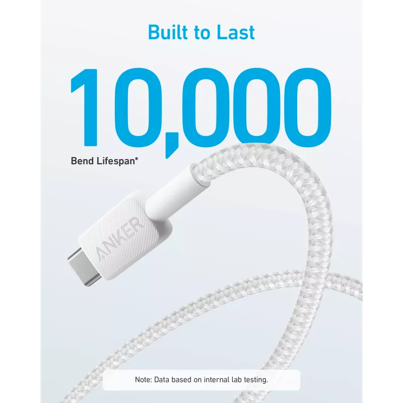 Cavo USB Anker 322 1,8 m USB A USB C bianco