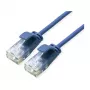 ROLINE GREEN cavo patch UTP Cat.6A (classe EA), LSOH, sottile, blu, 0,15 m